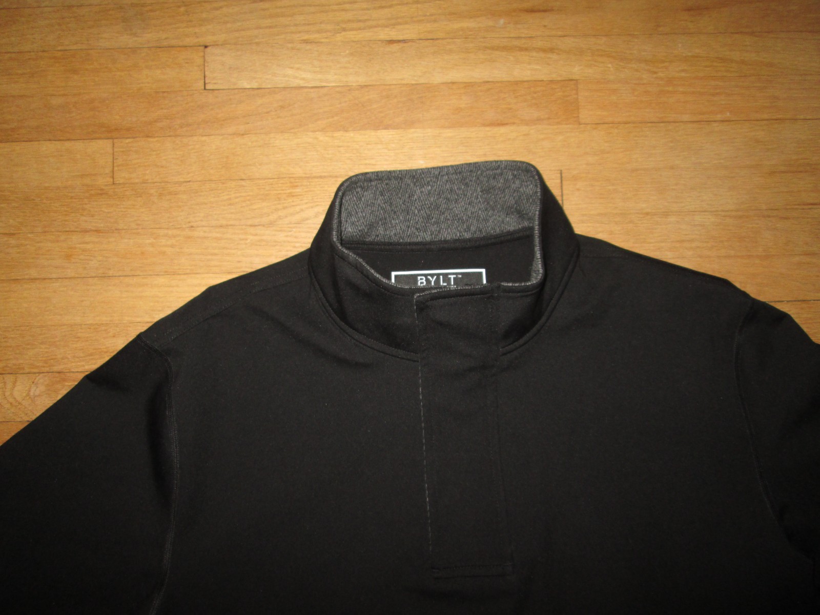 BYLT Premium Basics Elite Fairway Pullover Performance Jacket Black Stretch ~ L gallery