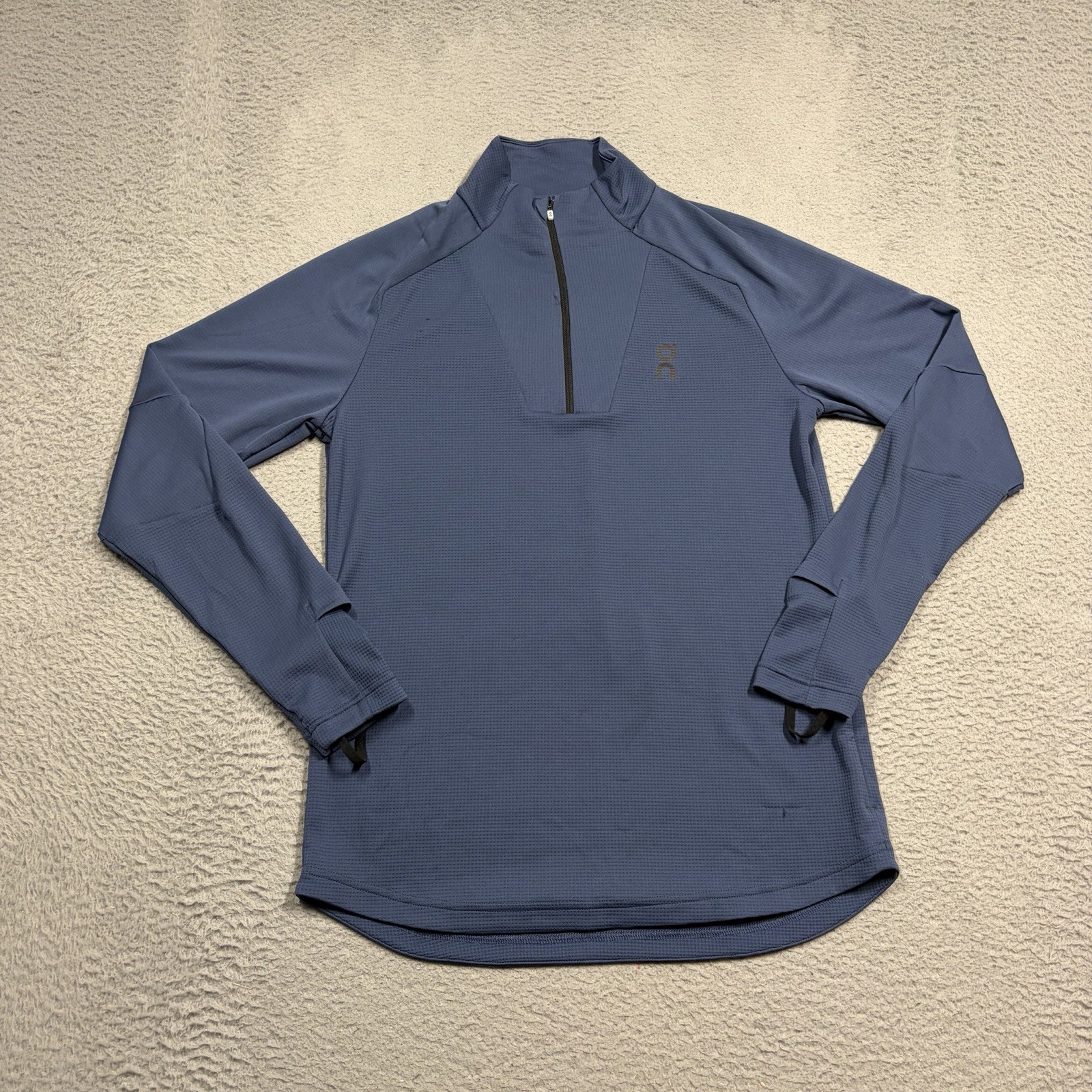 On Cloud Running Climate Shirt 1/4 Zip Pullover Mens Size Small Blue Long Sleeve gallery