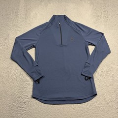 On Cloud Running Climate Shirt 1/4 Zip Pullover Mens Size Small Blue Long Sleeve