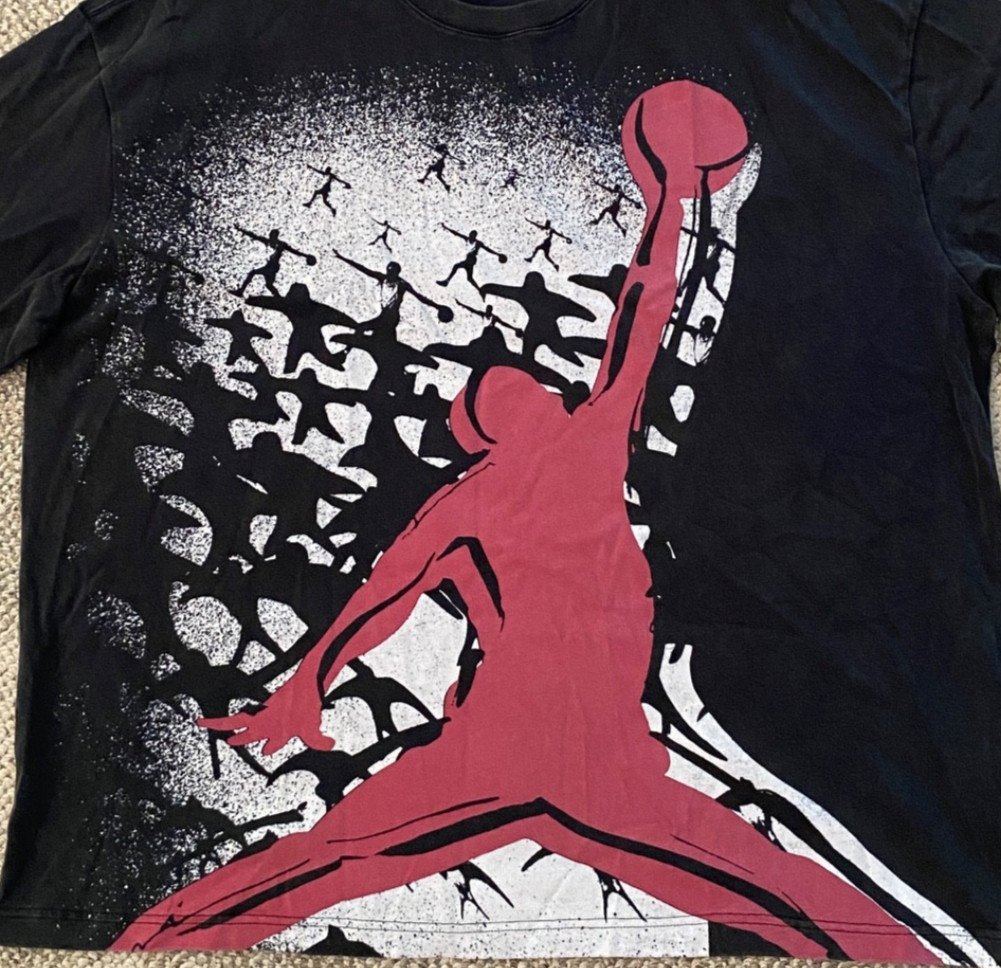 Nike Air Jordan Shirt T-Shirt Oversized Reissue Short Sleeve HQ8982-010 Men's L gallery