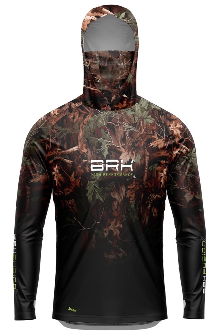 ➿ BRK MEN'S HUNTER CAMO FLORESTA FUSIONX LONG SLEEVE HOODED SHIRT Size G/LARGE gallery