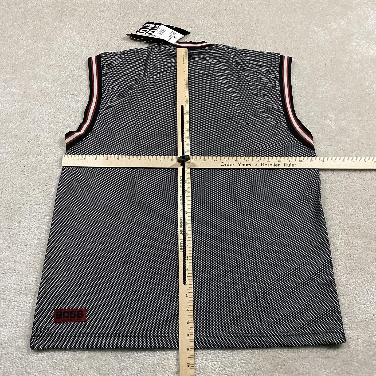 VTG 90s Boss By I.G. Design Jersey Mens M Black Mesh Basketball Tank Top gallery