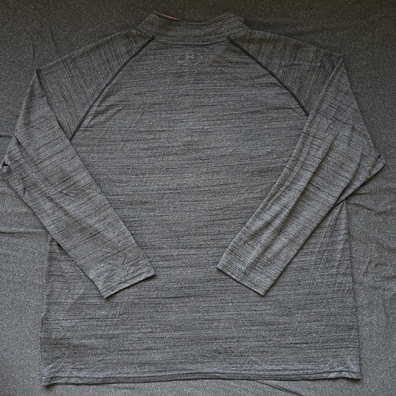 Under Armour HeatGear Shirt Mens 3XL Gray 1/4 Zip Loose Long Sleeve 1242220 gallery