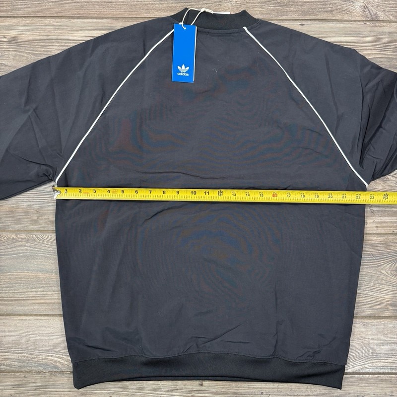 adidas Mens VRCT Collegiate Pullover Track Top Jacket Black Size Small NEW gallery