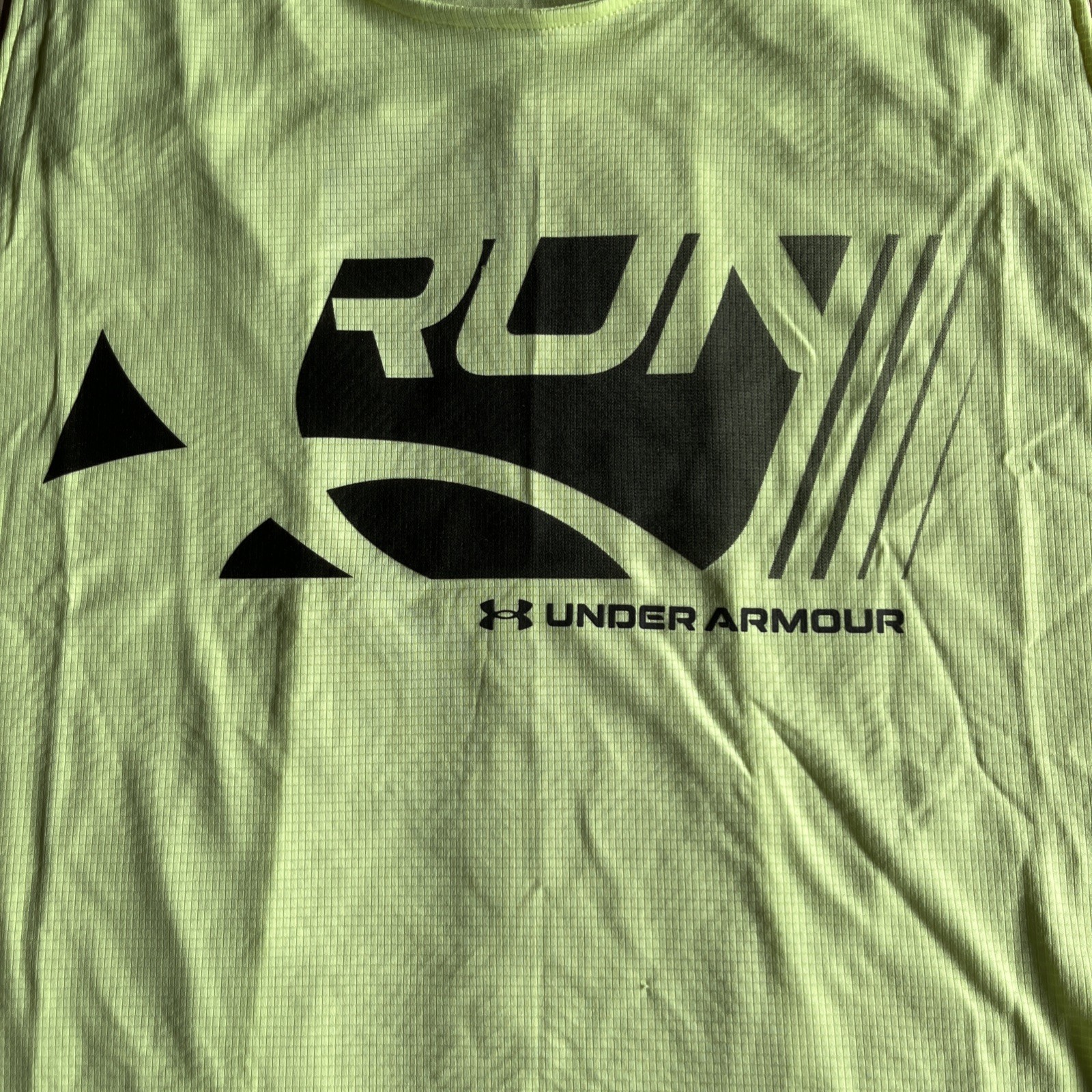 Under Armour CoolSwitch Run Singlet Men’s 2XL Yellow Fitted Tank 1371130 NWT $40 gallery