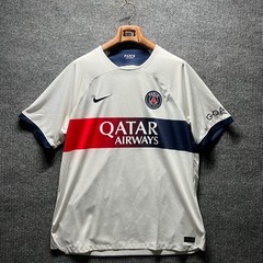Nike PSG Away Jersey Mens XL White Qatar Airways Paris Saint-Germain Soccer