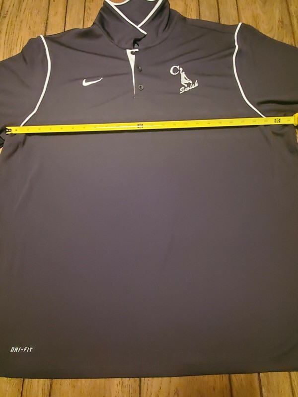 Dri-Fit Black Polo "Swish" Basketball Colared Shirt With Button! MJ/Nike - 2XL gallery