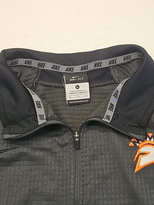 Nike Dri-Fit Men's XL Gray 1/4 Zip Pullover Spartan Logo Waynesville Ohio gallery