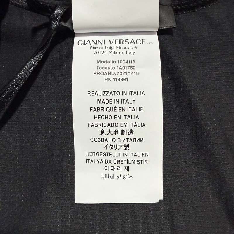 Versace Greca Jersey Tank Top Size Small Black Athletic Designer Made In Italy gallery
