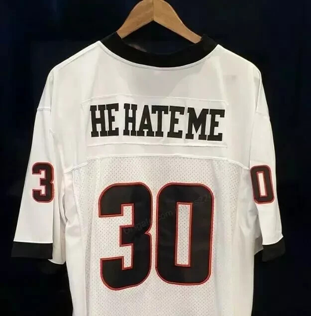 He Hate Me Rod Smart #30 Movie Men's Football Jersey Stitched Black White gallery