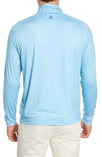 Johnnie-O Sheldon 1/4 Zip Lightweight Pullover Niagara JMKO1880 Size M Was $115 gallery