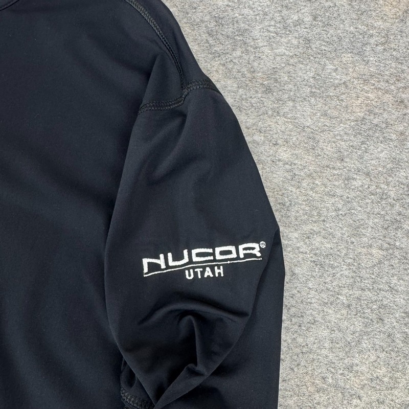 Greyson Tate Shepard Pullover 1/4 Zip Nucor Steel Utah Black Mens Medium M gallery