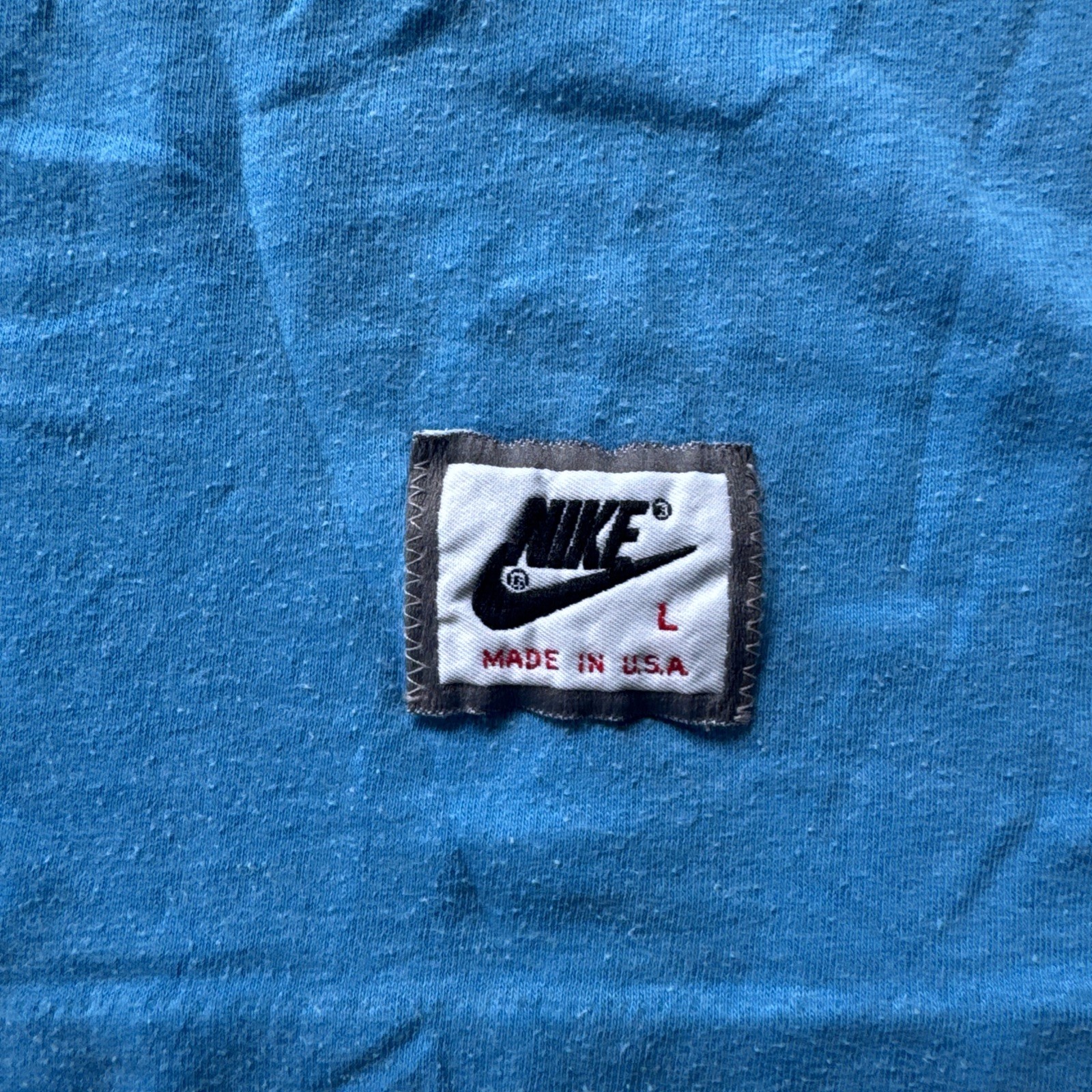 Vintage Nike USA Made Muscle Tank Top Men’s L 41-43 Blue Gym Stringer 80s 90s gallery