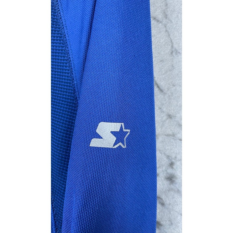 Starter Quarter Zip Pullover Mens Medium Blue Excellent Dri-Star Mesh Panels gallery