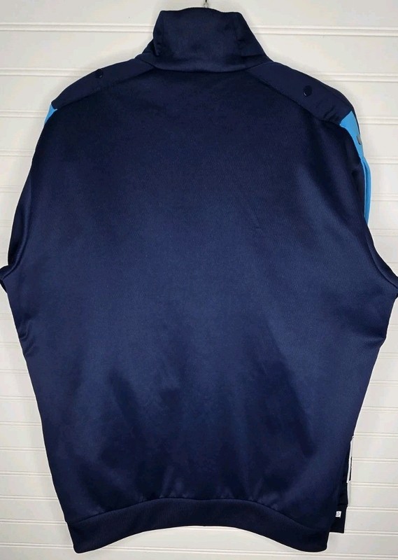 Adidas Originals Adicolor Blue Funnel Neck Track Top Jacket Men Size L gallery