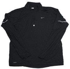 Nike Fit Dry 1/4 Zip Pullover Top Men’s Size M Gray Athleisure Activewear Sports