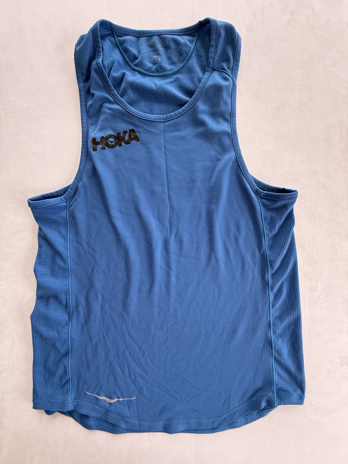Hoka One One Men’s Sz Small Tank Running Top Blue gallery