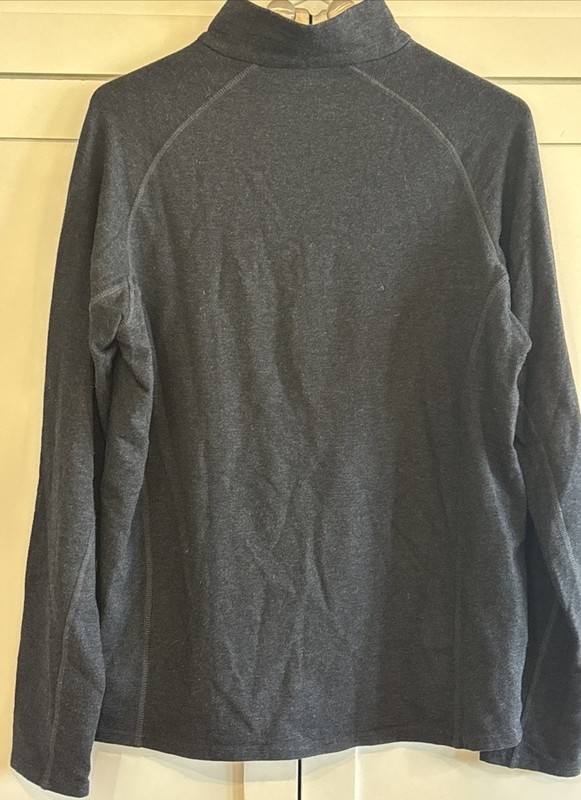 Free Fly Mens 1/4 Zip Pullover Gray Bamboo Heritage Performance Fleece Stretch M gallery