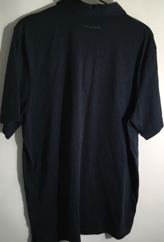 Travis Mathew Zinna 2.0 Golf Men's Size XL Indigo Blue Classic Logo Polo Shirt gallery