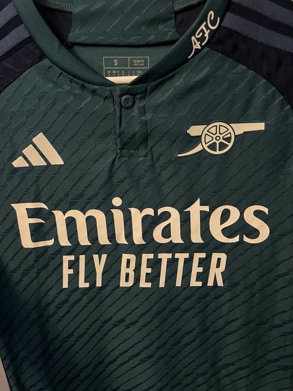 PLAYER ISSUE EPL Spec Medium Adidas ARSENAL 23/24 THIRD Jersey S Authentic 13 Sl gallery