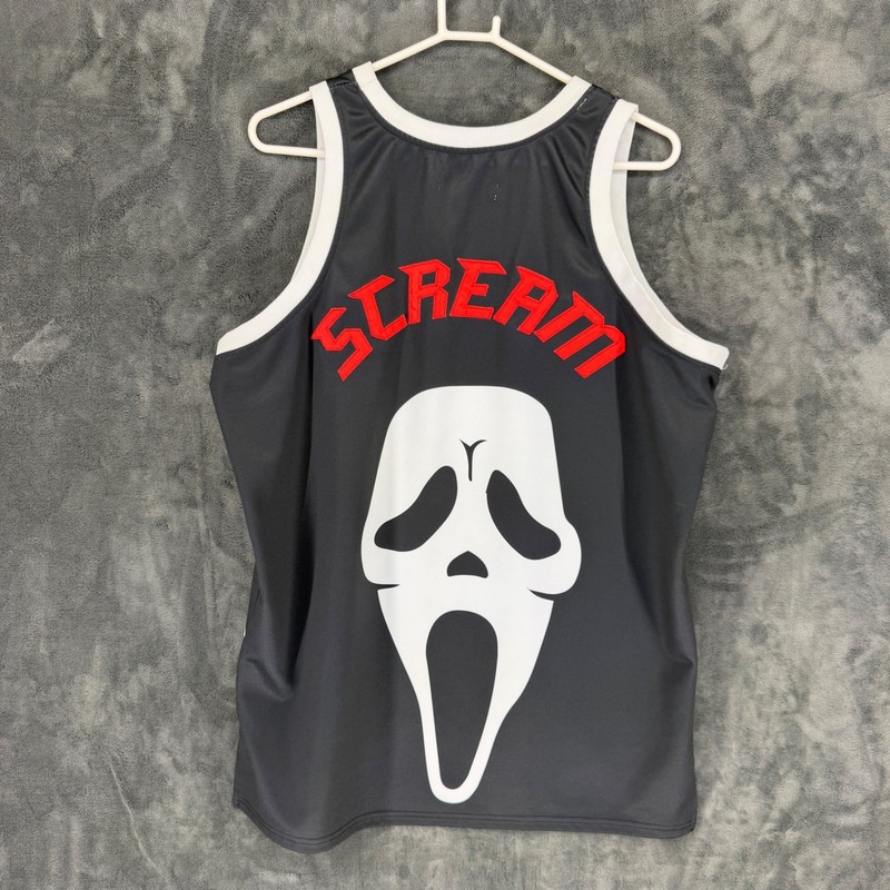 Headgear Classics Scream 1996 Ghostface Basketball Jersey Black Mens 2XL HGC gallery