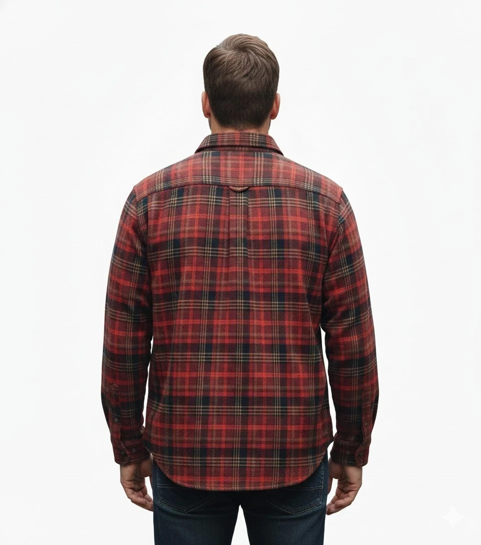Men's Jachs New York Heavyweight Flannel Shirt Small Red - NWT! gallery