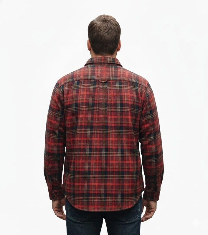 Men's Jachs New York Heavyweight Flannel Shirt Small Red - NWT! gallery