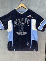 Eminem Shady Velour Jersey Shirt Men’s 2XL Blue World Tour Limited Edition Y2K