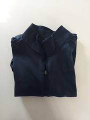 Nike Dri Fit Zip Up Collar Long Sleeve Blue RN 56232 Polyester Medium