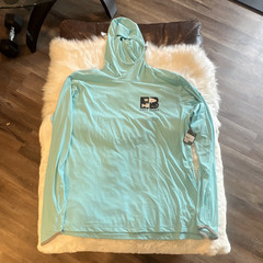Eddie Bauer FreeShade Men’s Tall Large Pullover Hoodie Blue Fish Graphic