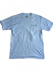 Salt Life Live Salty Light Blue Pocket T-Shirt Medium