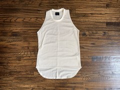 FEAR OF GOD 5th Fifth Collection Beige Longline Mesh Jersey Tank Top Size Medium