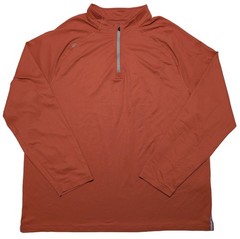 RHONE Session 1/4 Zip Pullover Shirt 101467 Burnt Orange XXL 2XL