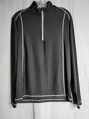 Antigua Men’s 1/4 Zipper Active Pullover Size Medium Black Ribbed Golf Walking
