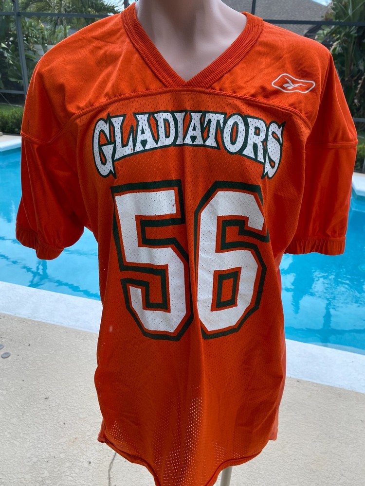 Gladiators Reebok Orange Football Pope Mens Jersey #56 Nylon 2XL