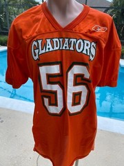 Gladiators Reebok Orange Football Pope Mens Jersey #56 Nylon 2XL