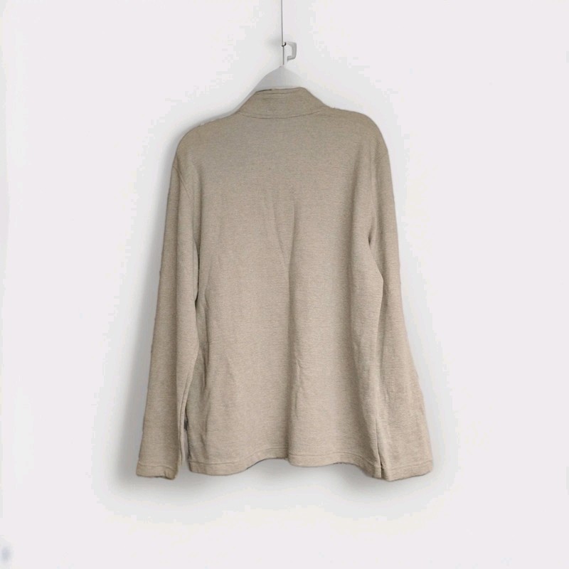 Van Heusen Flex Stretch Classic Fit Mock Neck Quarter Zip Pullover Gray L gallery