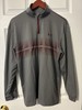 Under Armour ColdGear Men's M Loose 1/4 Zip Mock Neck Striped Gray/Red gallery
