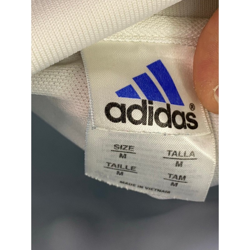 Adidas Mens Medium Trevian SC Soccer Jersey Polo White #10 gallery
