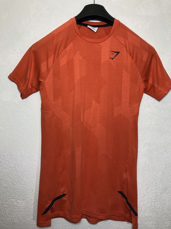 Gymshark Apex T-Shirt Slim Fit Firefly Orange Men’s XS gallery