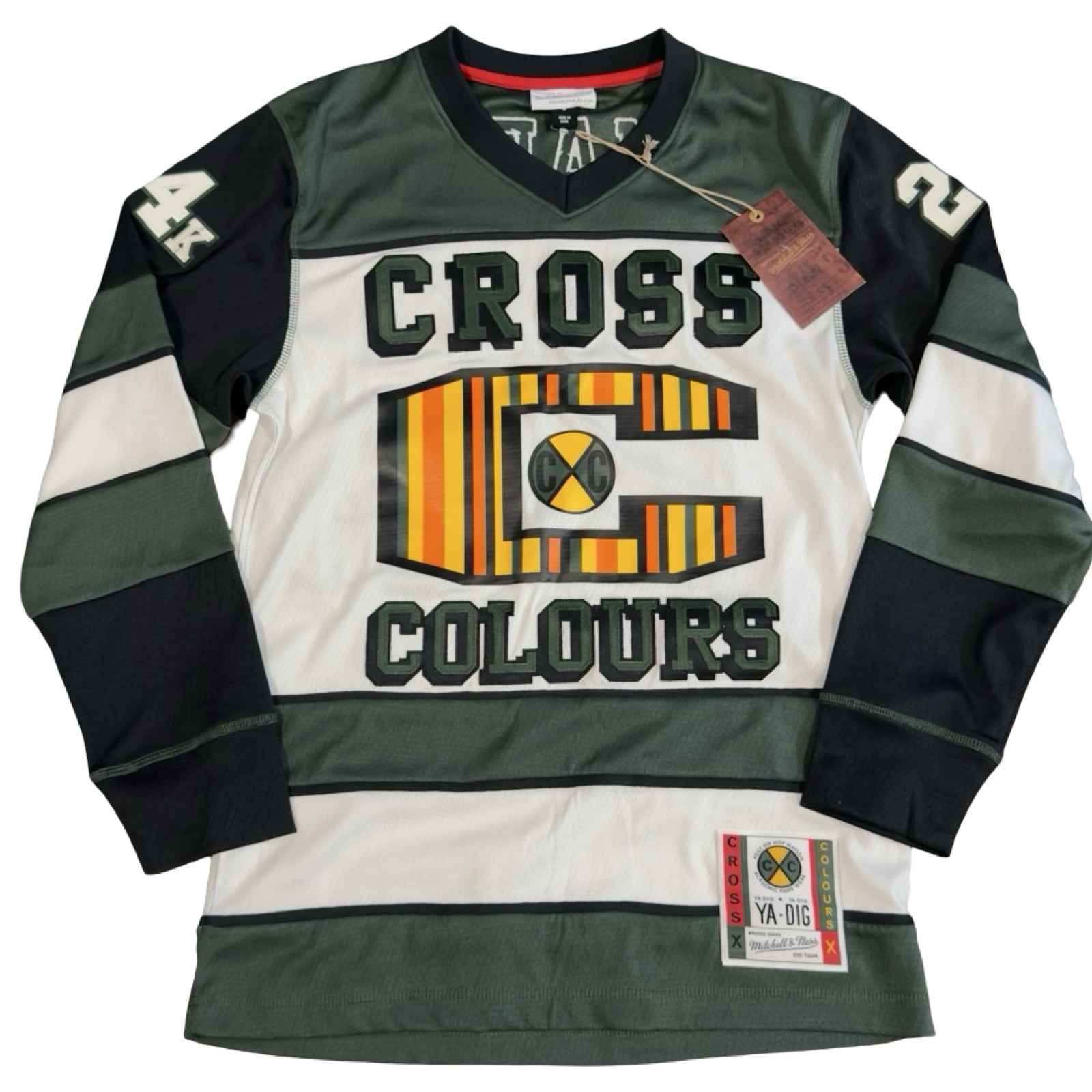 Maillot Bruno Mars Cross Colours Mitchell & Ness Ya-Dig 24K Magic Tour S gallery