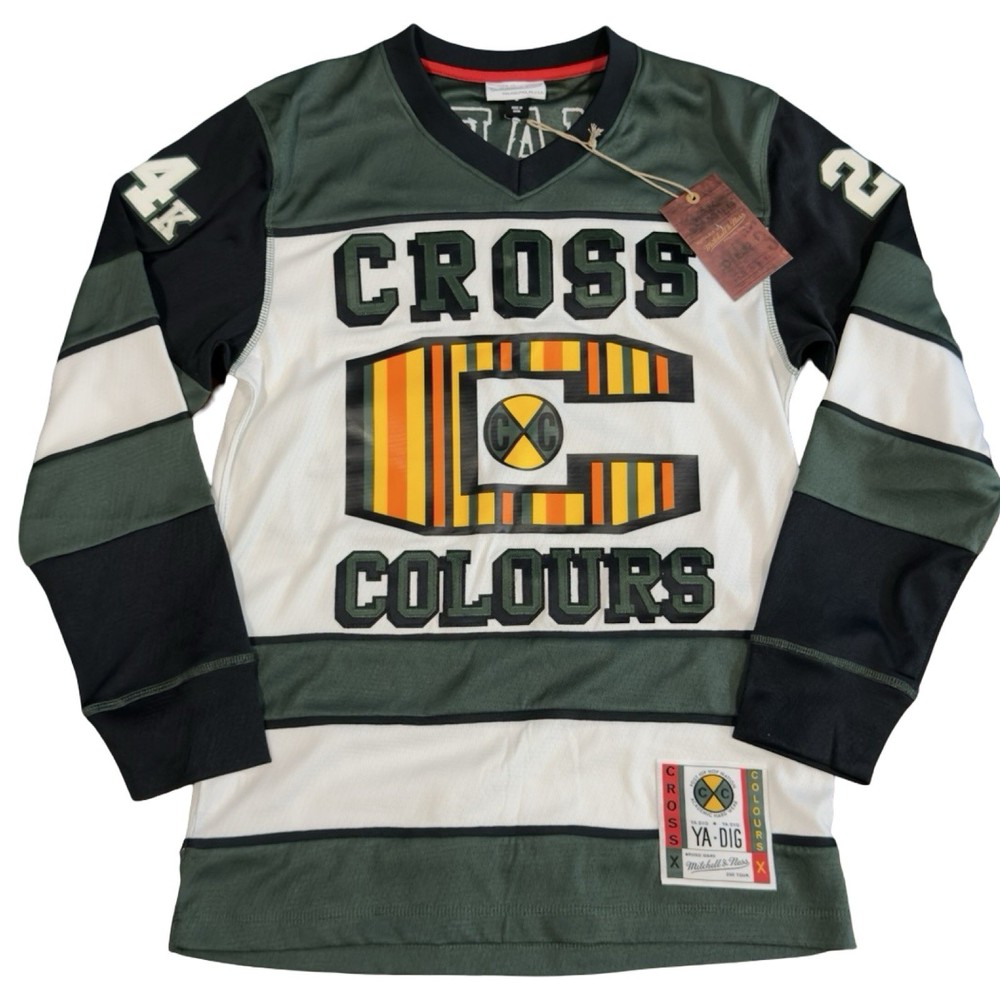 Maillot Bruno Mars Cross Colours Mitchell & Ness Ya-Dig 24K Magic Tour S
