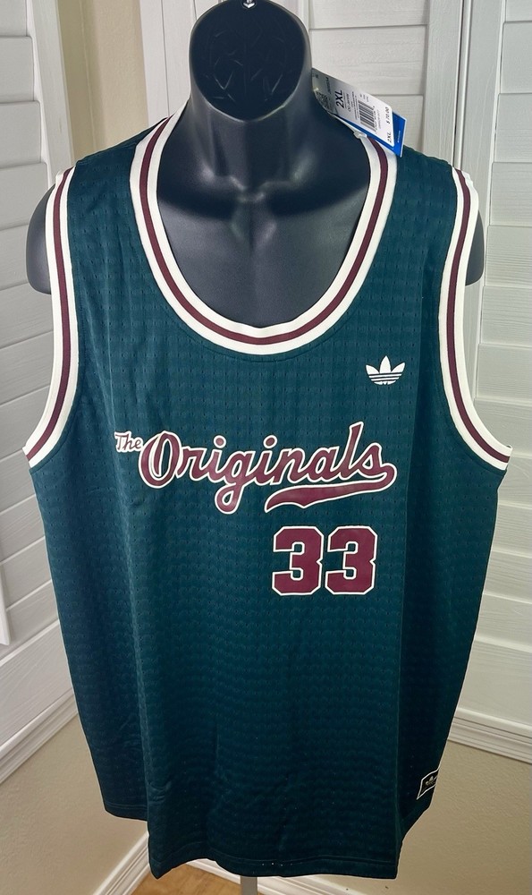 Adidas Originals Aurora Ivy/Shadow Red Basketball Jersey JM9954 Men 2XL, NWT $70