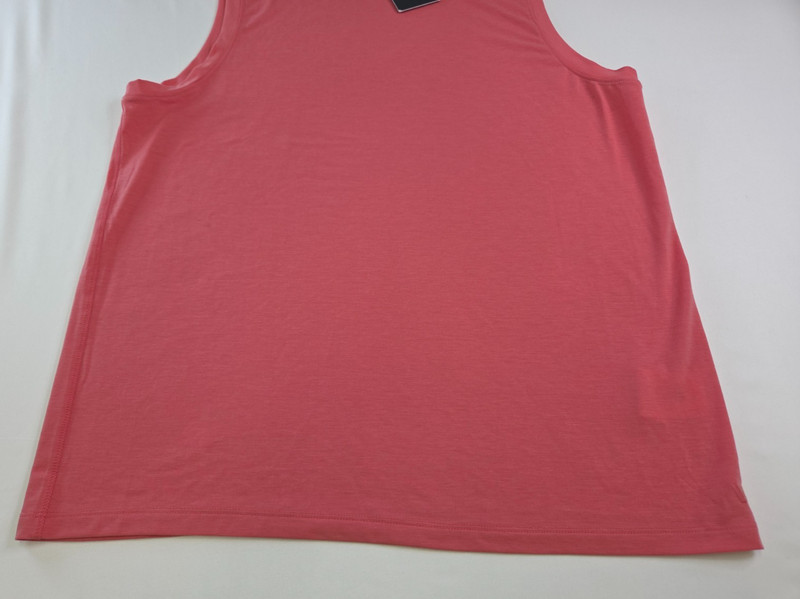 VSRT Mens Solid Pink Rouge Sleeveless Athletic Icon Tank Top Size M Lightweight gallery