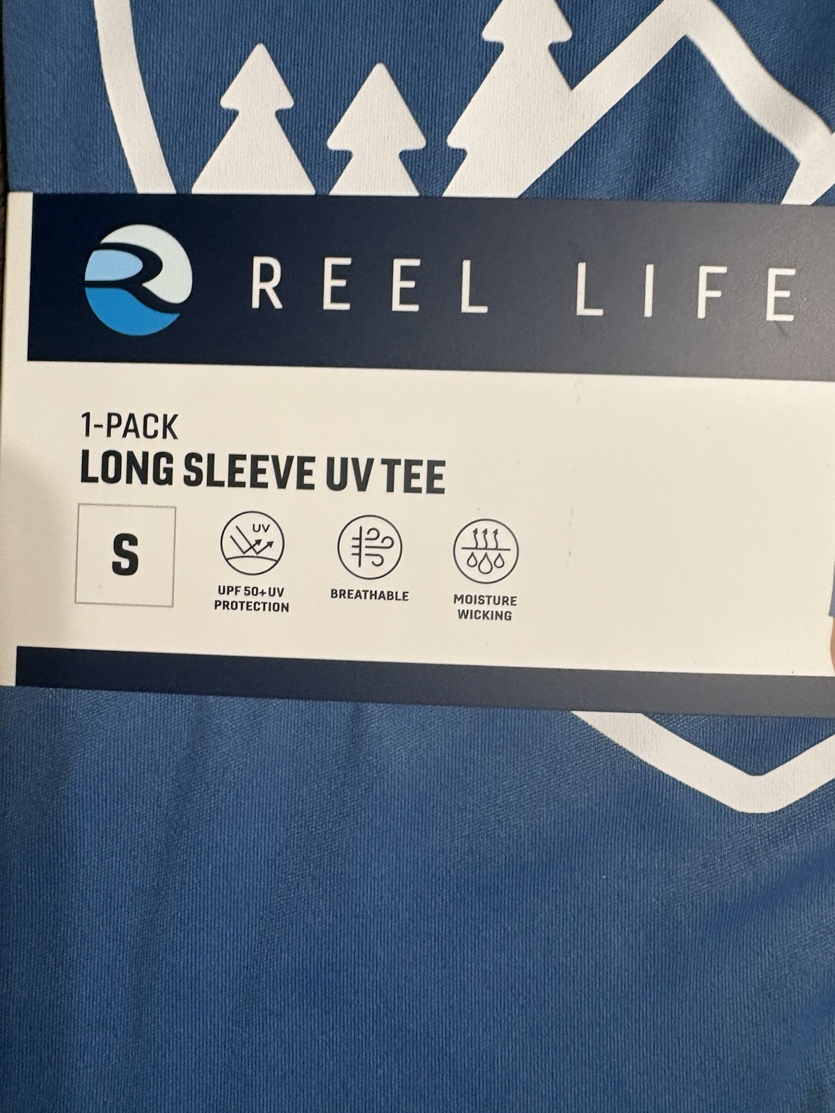 Reel Life Men’s Sun Defender Lightweight Long Sleeve UV T-Shirt Small New gallery