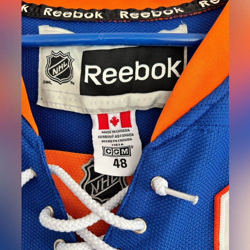 New York Islanders Authentic Reebok SEWN NUMBERS Jonathan Tavares Jersey Size 48 gallery