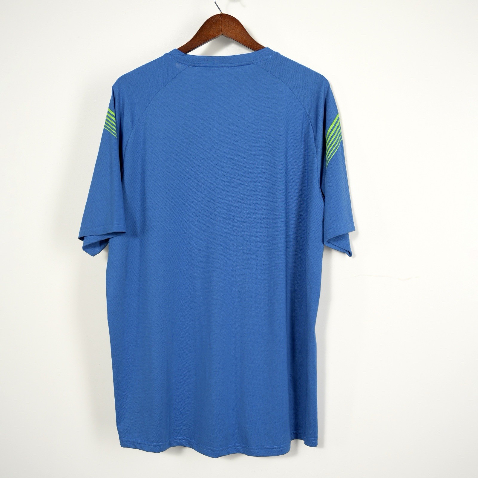 Liberty Pro Men’s XL Bright Blue & Green Short Sleeve Jersey Knit Athletic Tee gallery