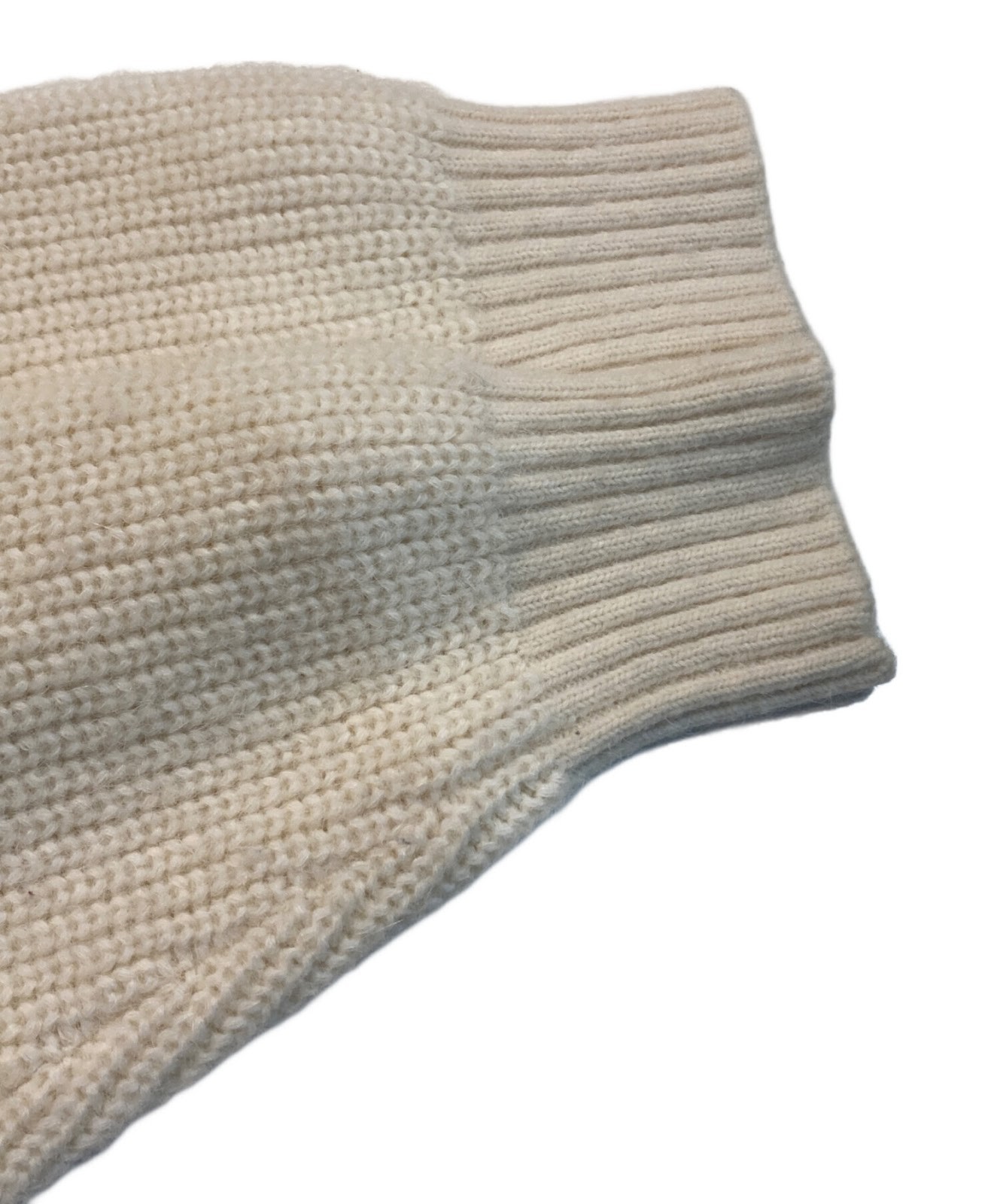 LACOSTE Alpaca Blend Cable Knit Cardigan Size: 3 Men White gallery