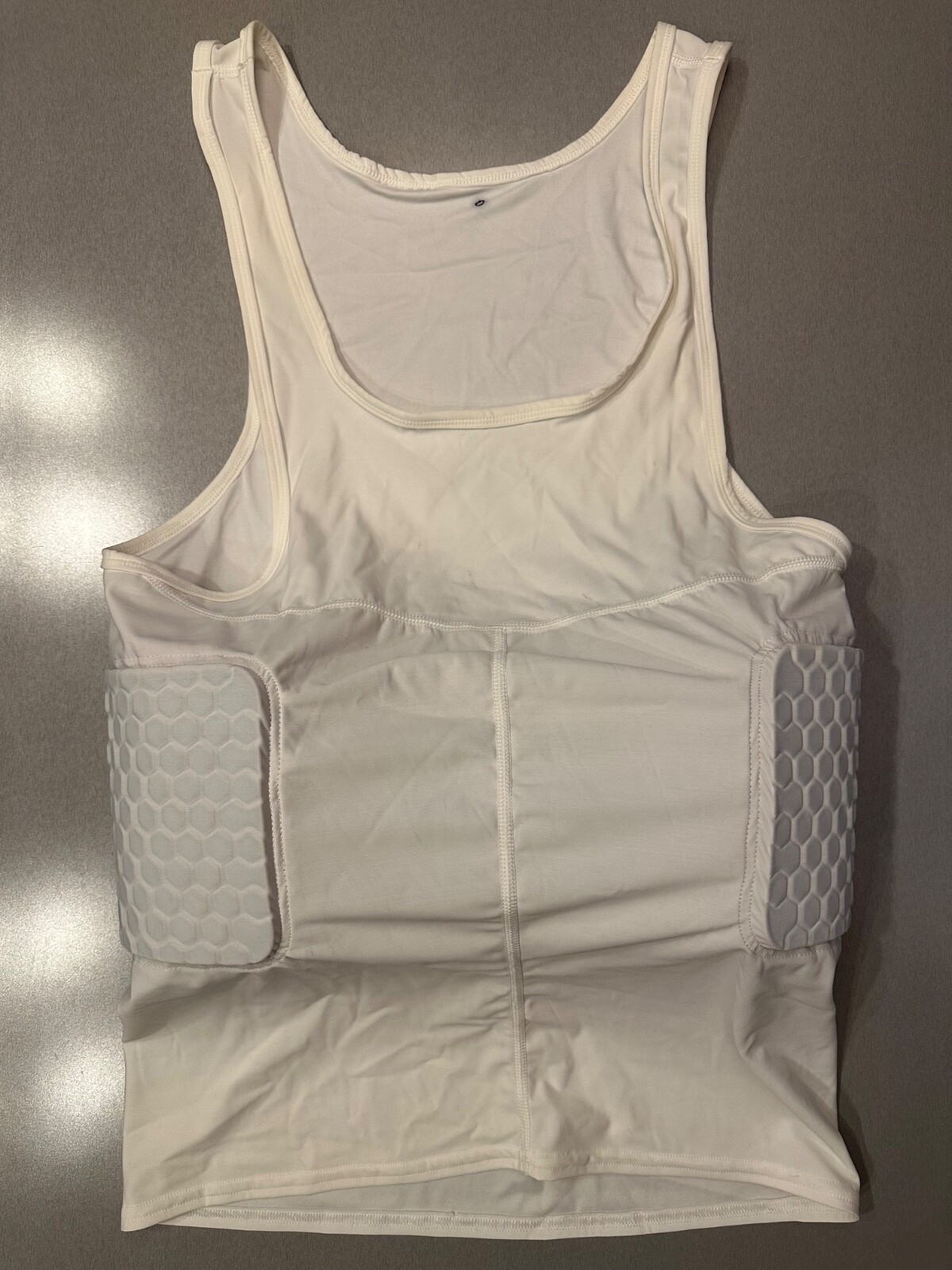 McDavid Men's Padded Compression Tank Top Shirt, Size XL, White gallery