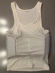 McDavid Men’s Padded Compression Tank Top Shirt, Size XL, White